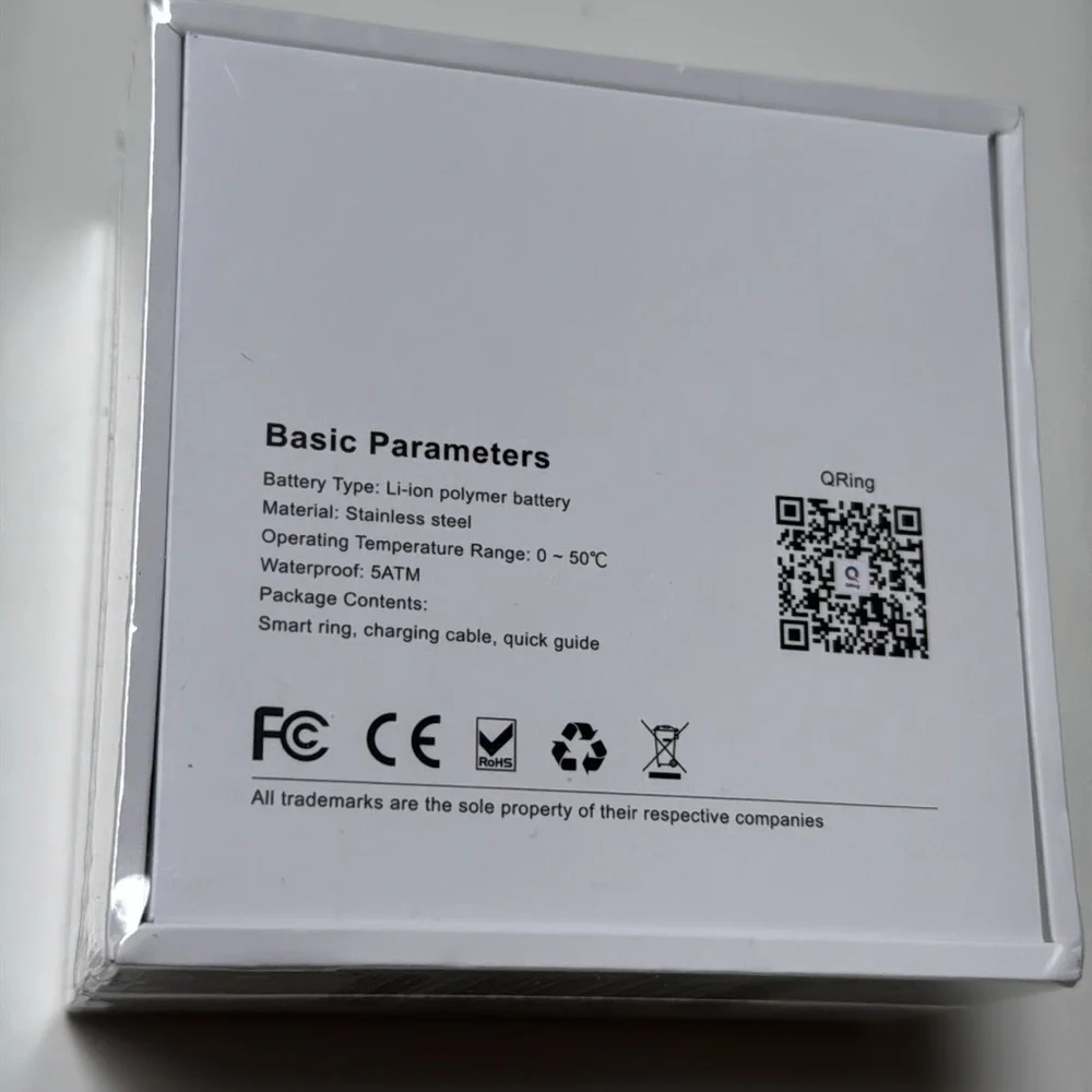 Smart ring basic parameters BNIB UNUSED UNOPENED Silver Spark size 7